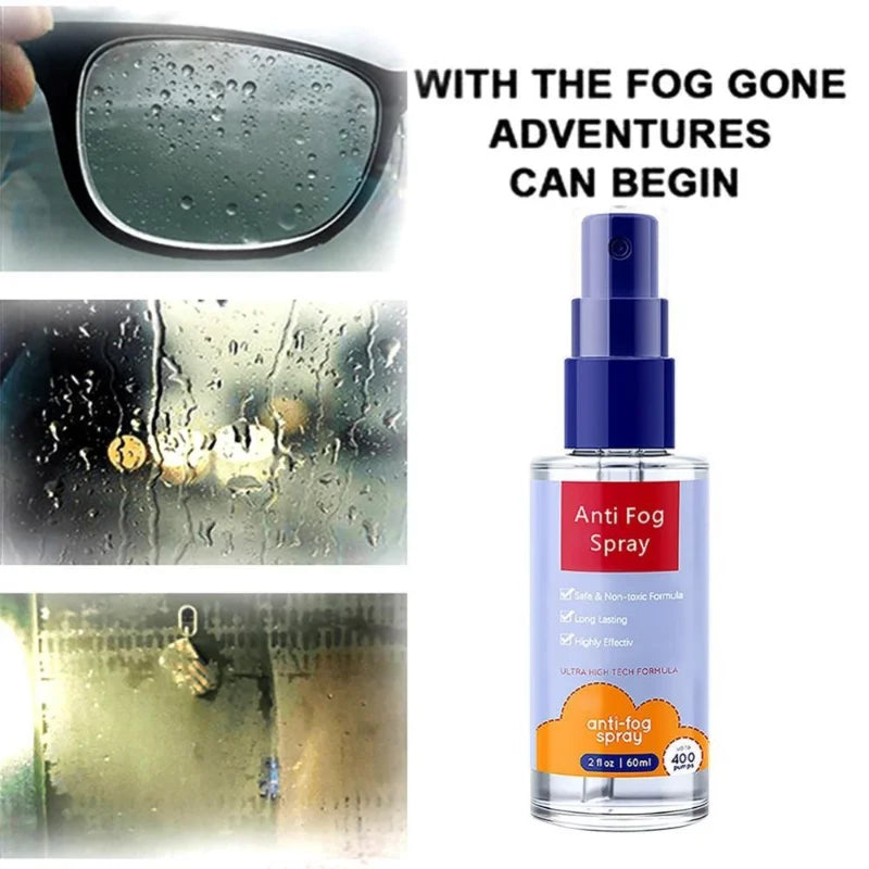 FOGGSTER 60ml Anti Fog Glass Spray | Nano Coating Anti-fogging Car Rear view Window Mirror Agent
