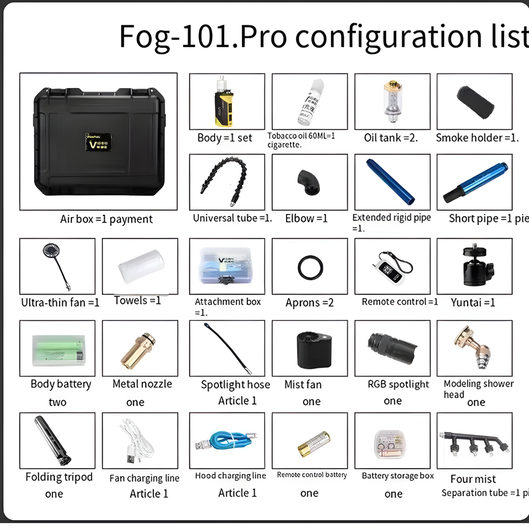 FOGGSTER V101 Portable Hand-Held Fog Machine Dry Ice Smoke Effect Film Productions