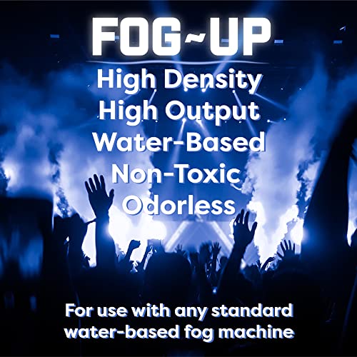 FOGGSTER 1 Gallon High Density Fog Juice for Water Based Foggers | Extremely Odorless Long Lasting Fog Machine Fluid