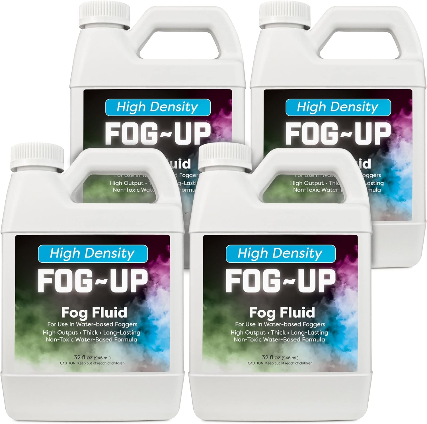 FOGGSTER 1 Gallon High Density Fog Juice for Water Based Foggers | Extremely Odorless Long Lasting Fog Machine Fluid