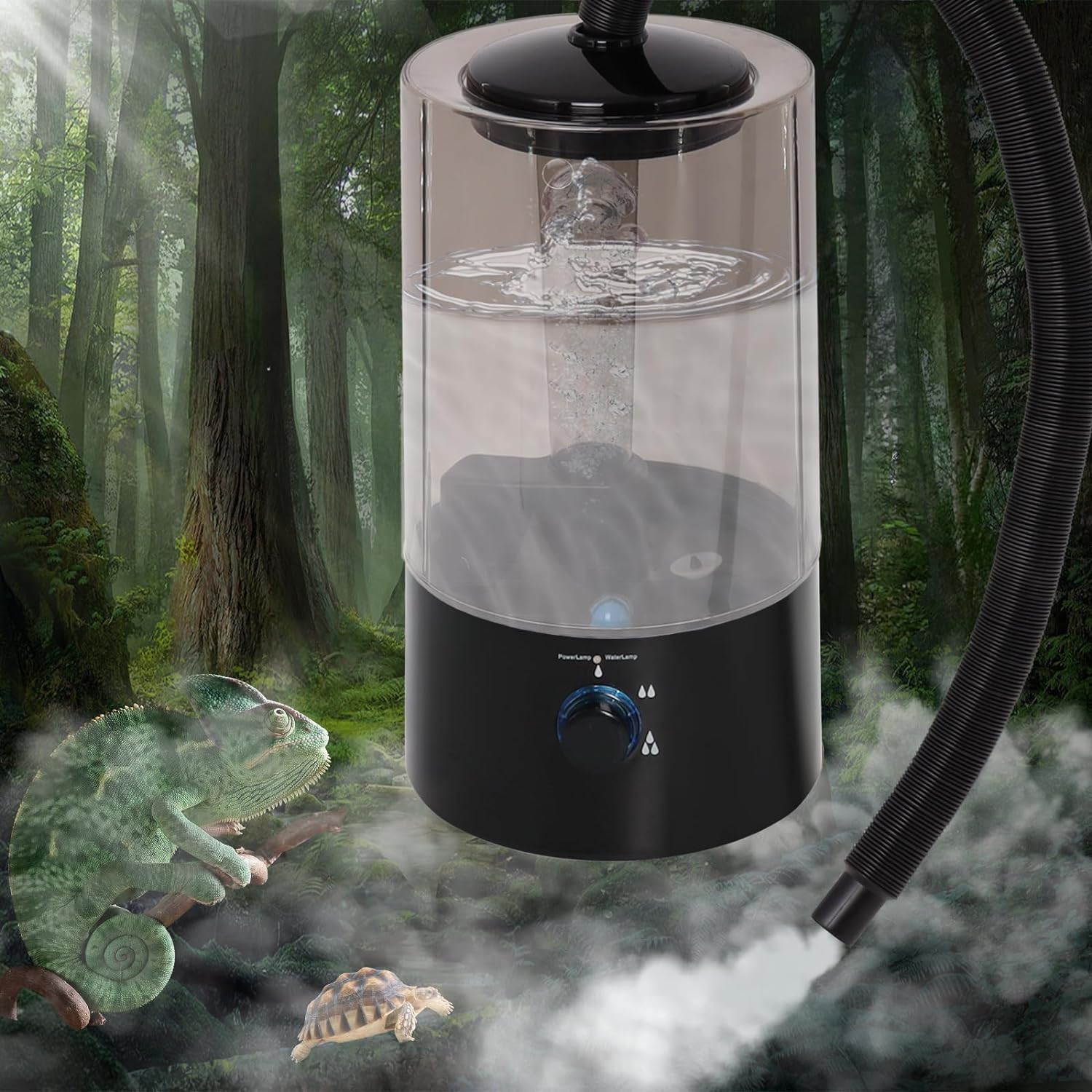 FOGGSTER 4L Reptile Humidifier Fogger & Mister | Adjustable Reptile Terrarium Tank, Pets Mister