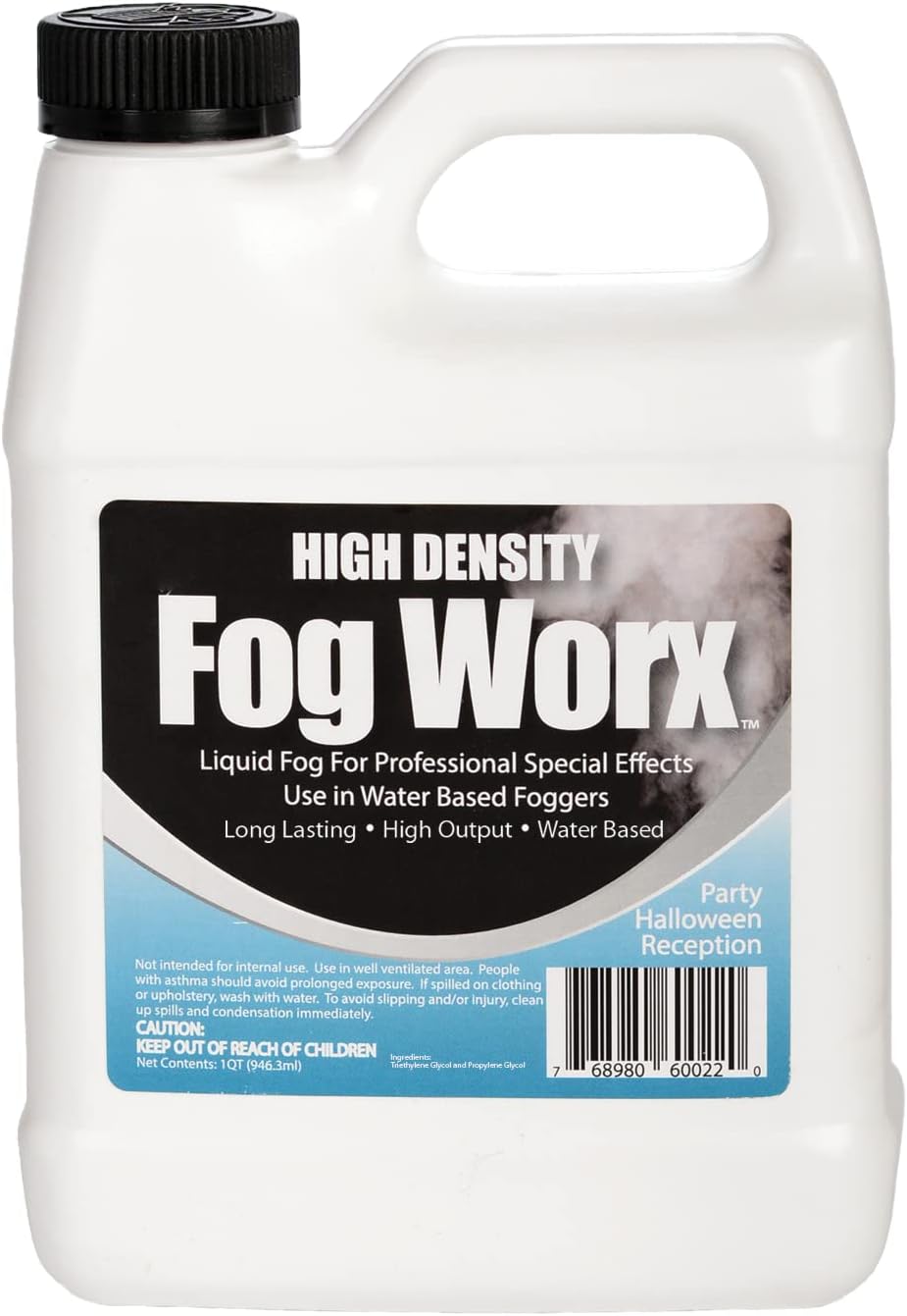 FOGGSTER 32 Ounces High Density Fog Juice | Long Lasting Odorless Water Based 1 Quart for 400w-1500w Machines
